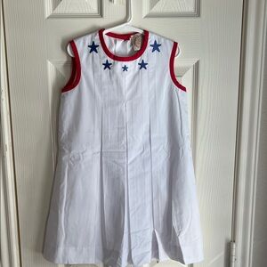 NWT TBBC White Sleeveless Dress with Blue Stars
